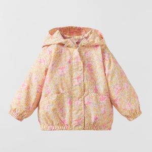 NWT Zara 12-18m floral raincoat